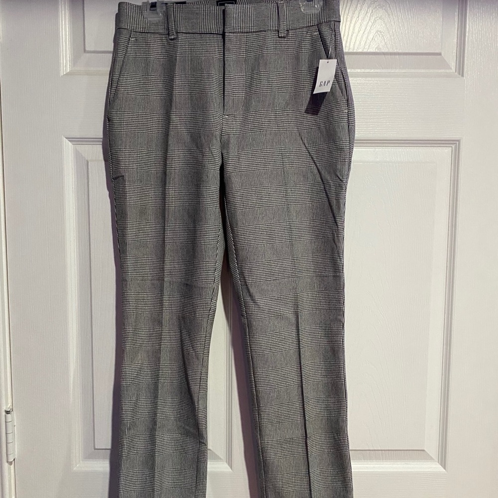 Grey plaid pants